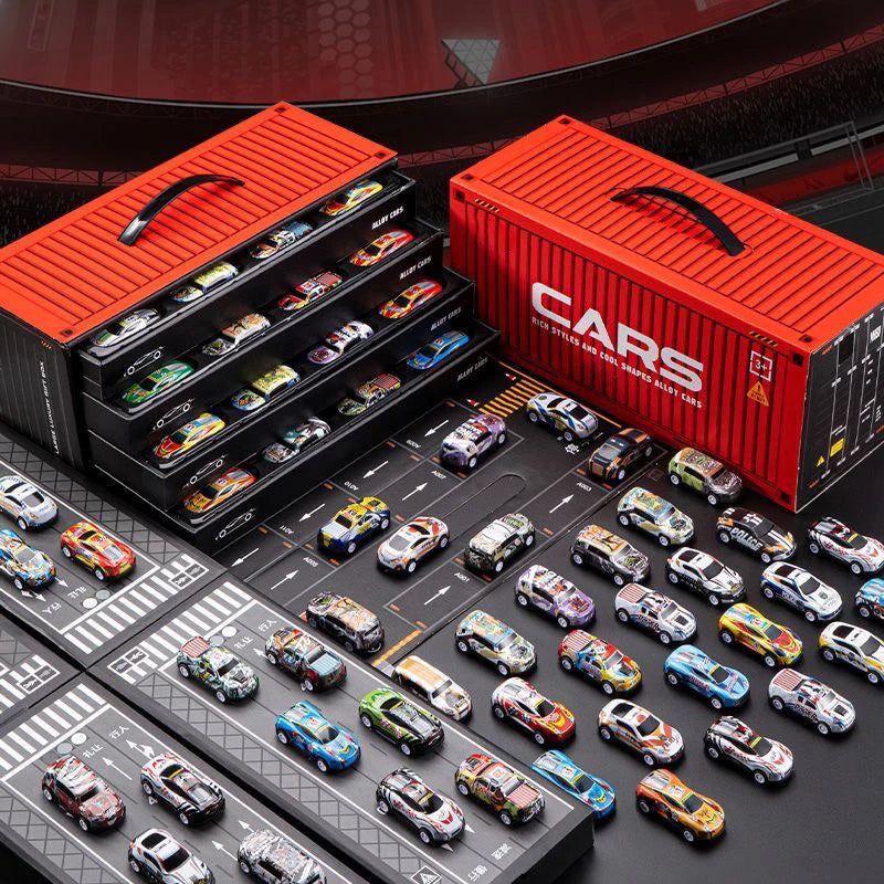 48-Piece Alloy Car Set – Classic Mini Racing Cars for Kids