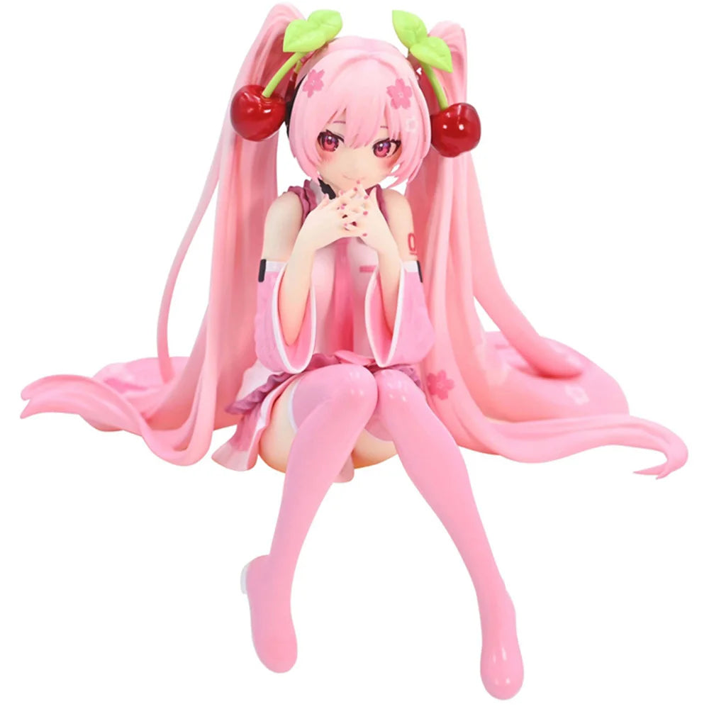 Hatsune Miku Cherry Blossom PVC Anime Figure – Pink Dress