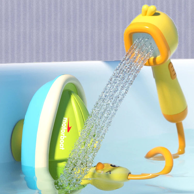 Baby Duck Flower Water Spray Bath Toy (1Pc)