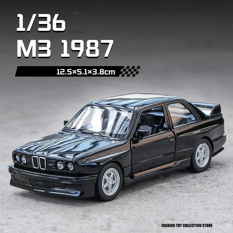 1:36 M3 1987 Diecast Alloy Car – Pull Back Sports Car Model Toy
