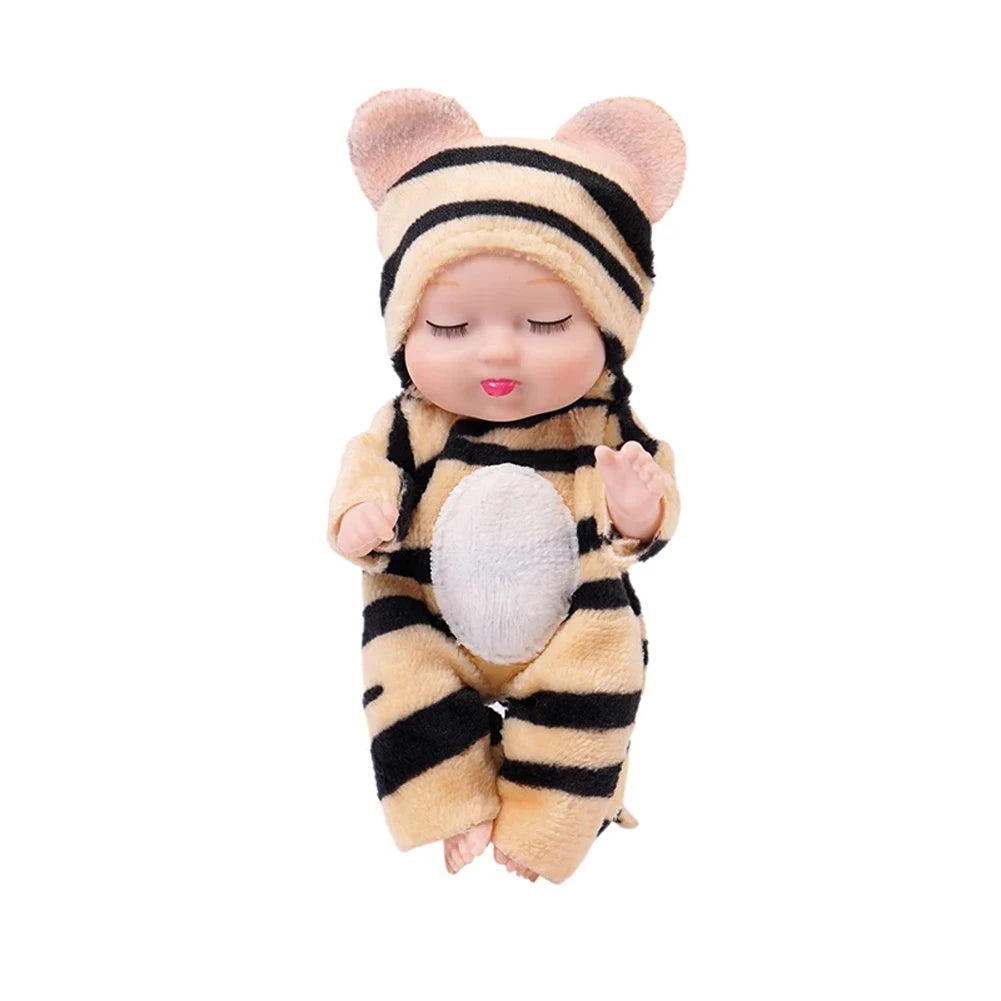 6Pcs Reborn Doll Kit – Mini Sleeping Princess Baby Dolls with Accessories