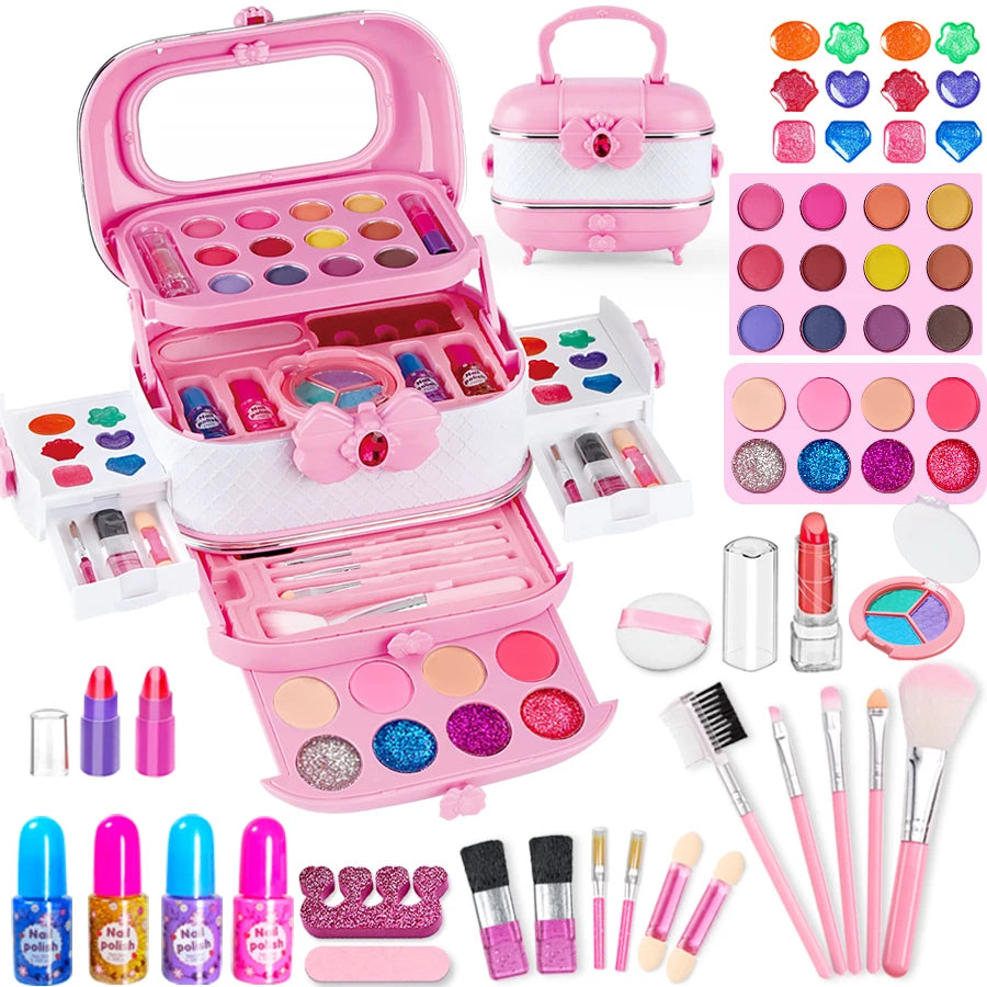 Kids Washable Makeup Kit for Girls – Safe, Fun, and Creative Play
