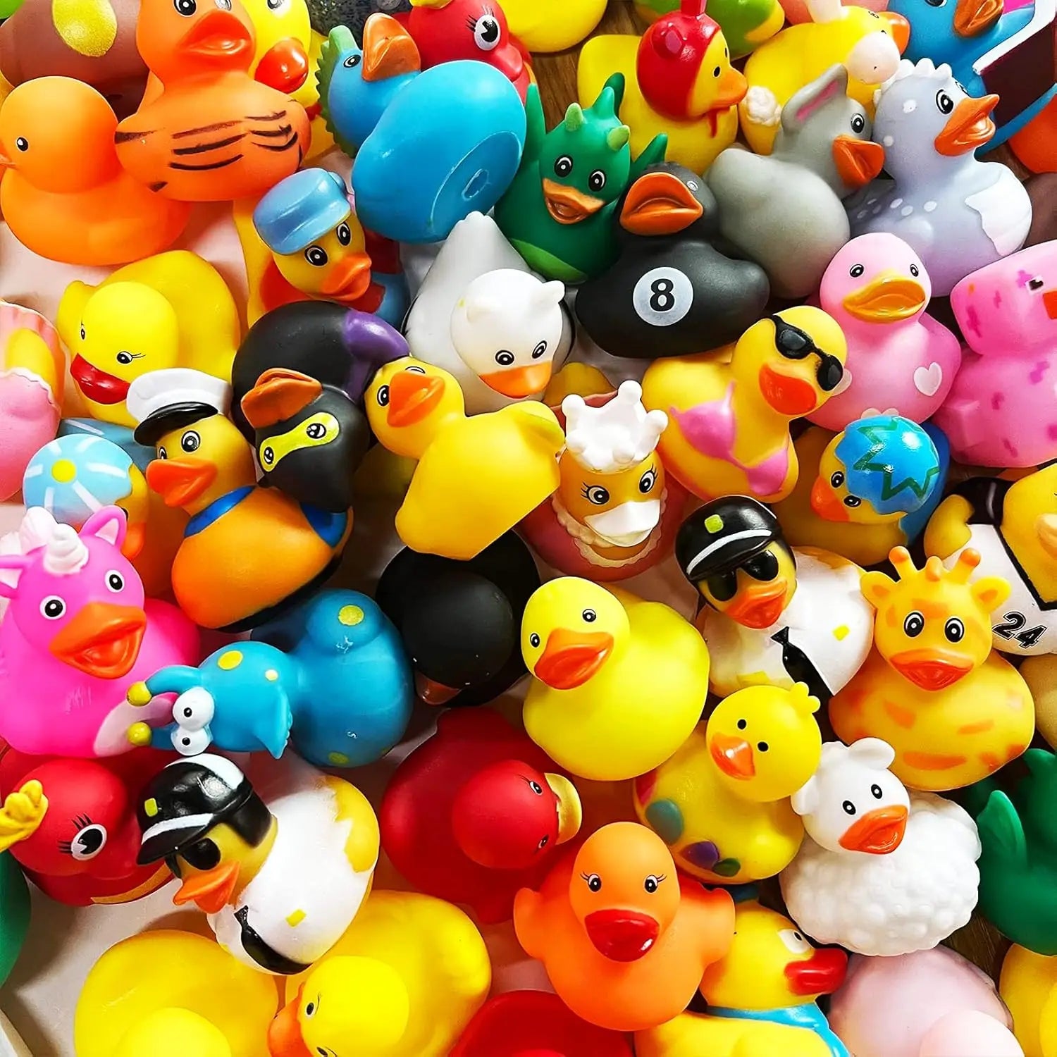 Rubber Duck Bath Toy Assortment (10–100Pc)