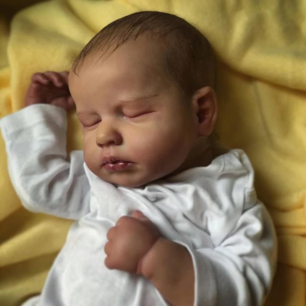 50CM Realistic Bebe Reborn Doll – Handmade LouLou Silicone & Vinyl Baby Doll for Girls