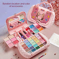 Children's Cosmetics Set with Mirror – Real Washable Beauty Toys for Girls