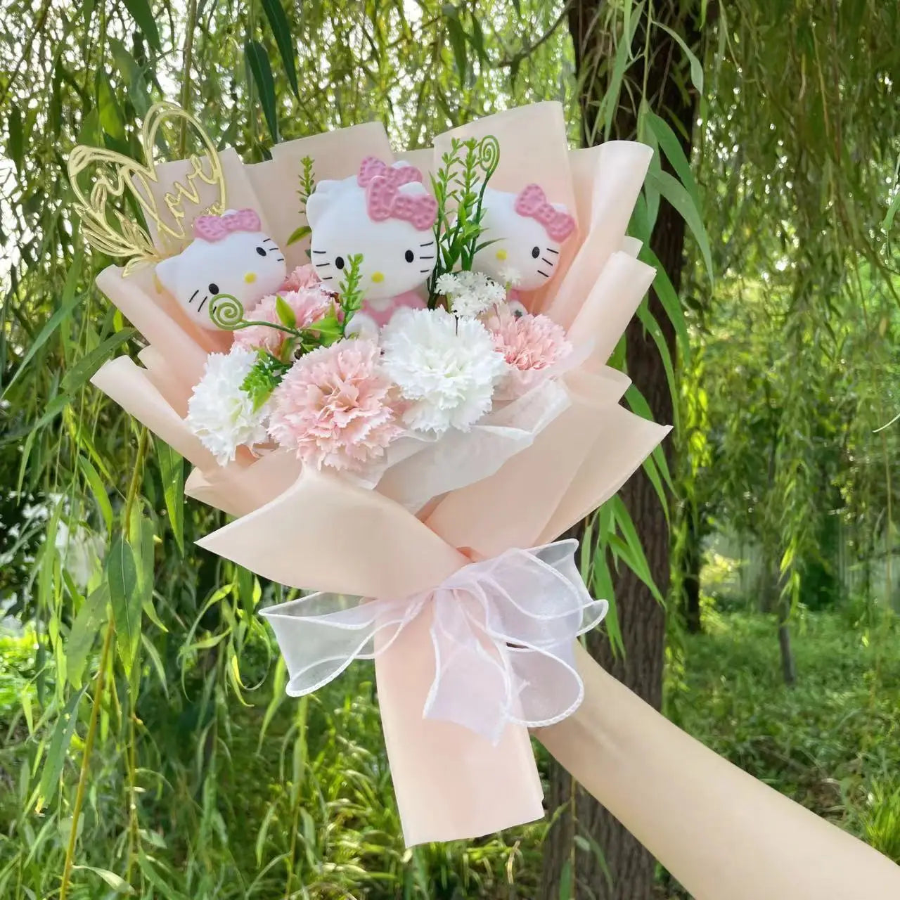 Kawaii Hello Kitty Plush Doll Bouquet – Creative Gift for Any Occasion