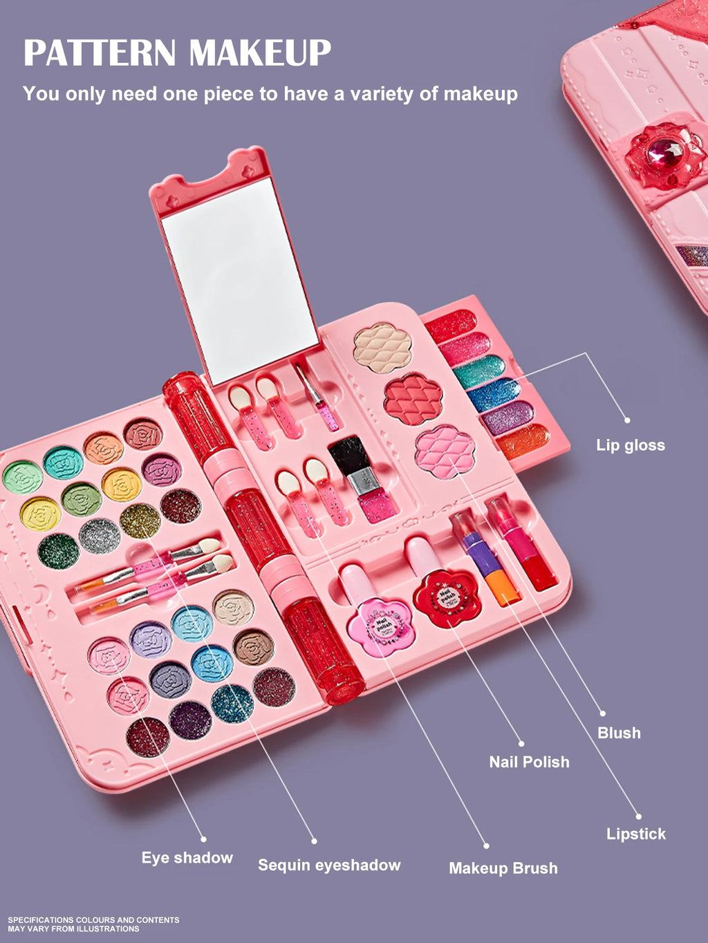 Kids Makeup Kit for Girls – Washable Play Makeup & Beauty Dress-Up Set