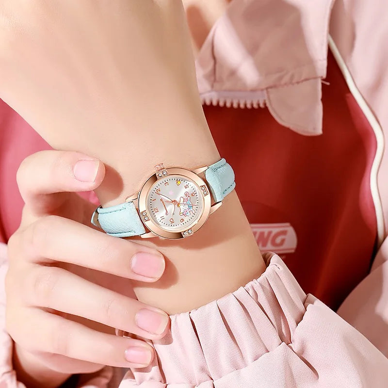 Cute Cartoon Rose Gold Quartz Watch