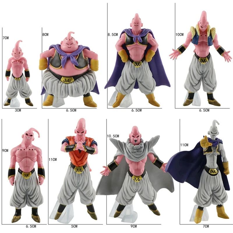 Dragon Ball Z Majin Buu 8-Piece PVC Action Figure Set