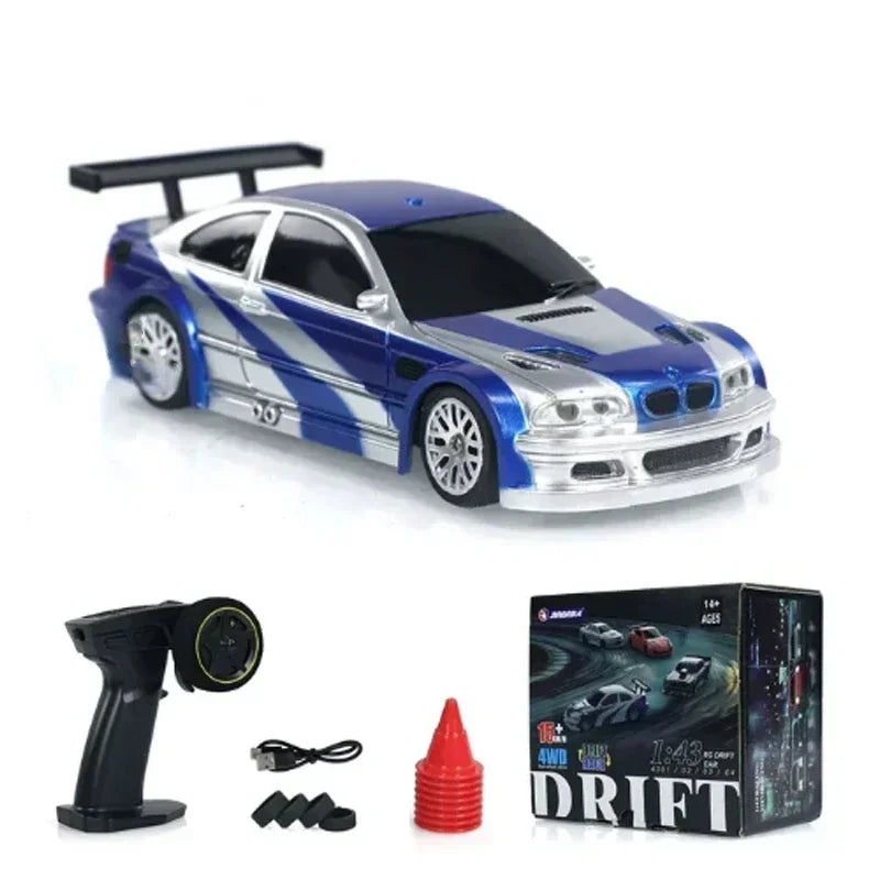 2.4G RC Drift Car 1/43 – 4WD High-Speed Mini Racing Remote Control Car