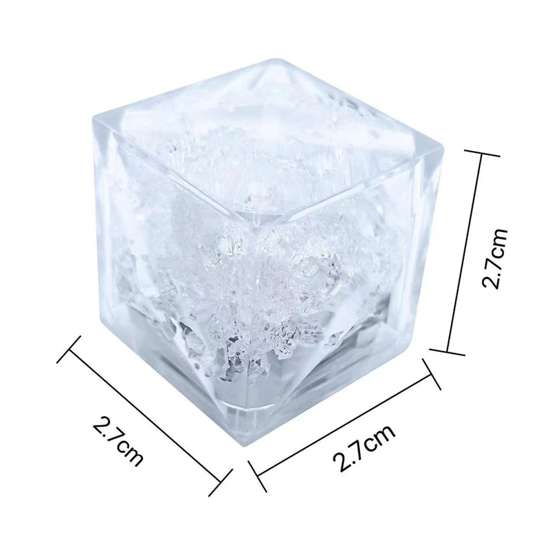 Glowing Flashing Ice Cube Bath Toys (6/12Pc Set)