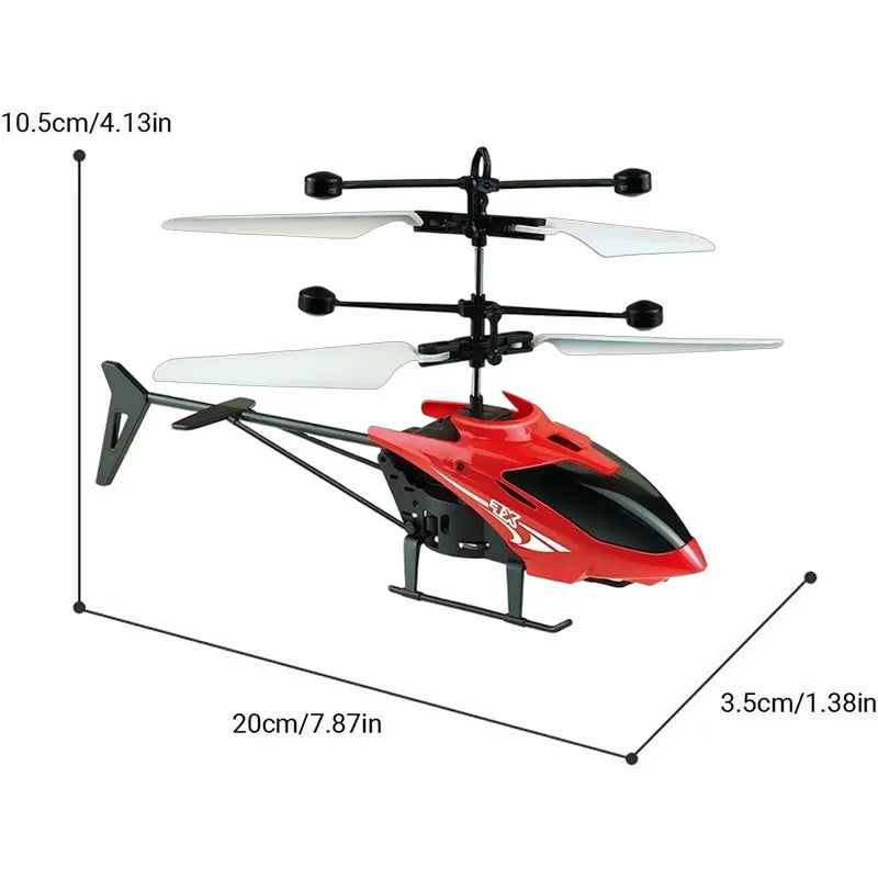 Rechargeable Mini RC Drone – Safe, Fall-Resistant Helicopter Toy for Kids
