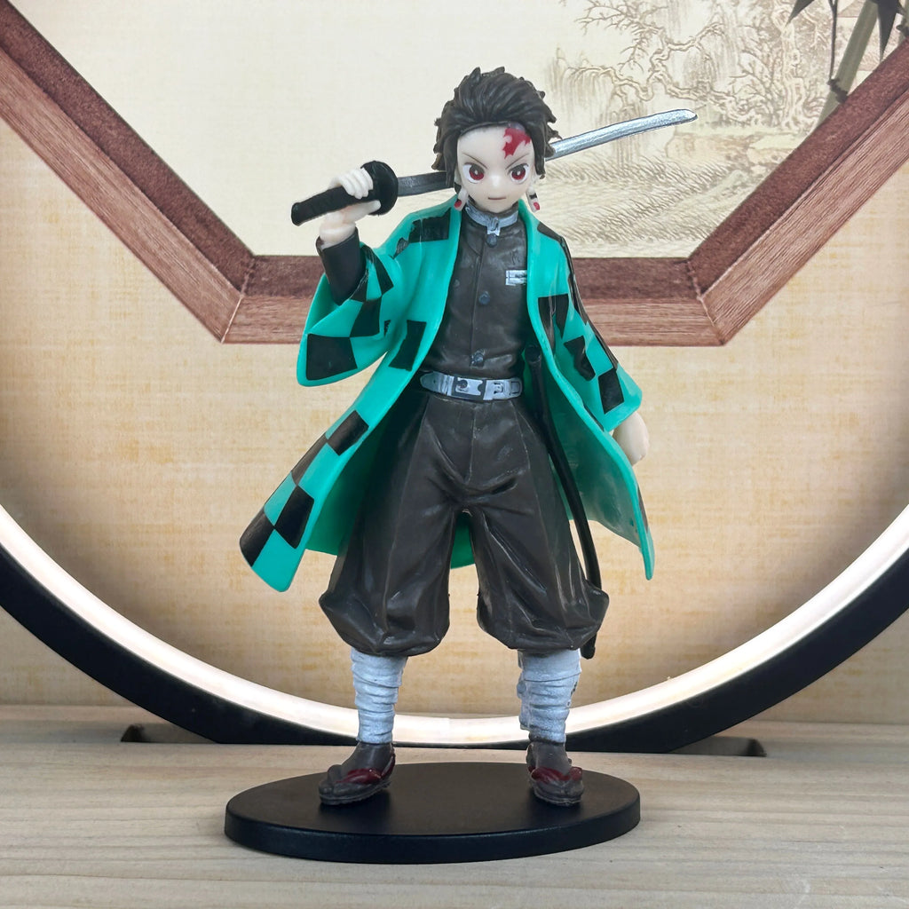 Demon Slayer Kimetsu no Yaiba Action Figure Set – Tanjiro, Nezuko, Zenitsu & Inosuke
