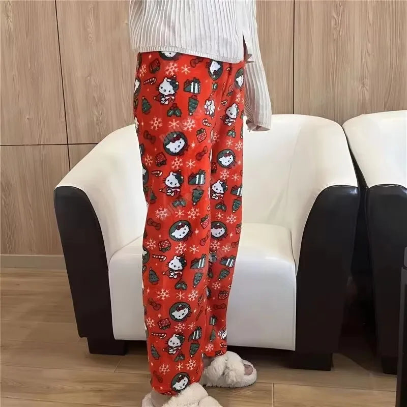 Hello Kitty Y2K Flannel Pajama Pants