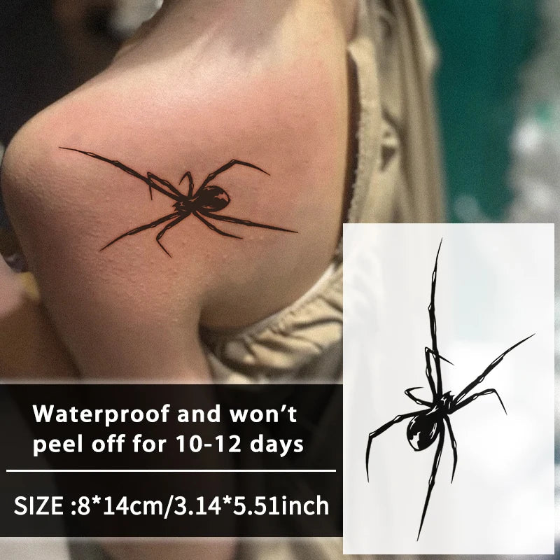 Spider Temporary Tattoo Sticker (1Pc)