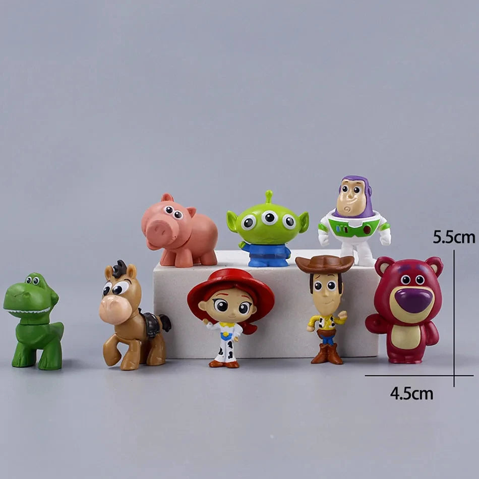 8-Piece Toy Story Action Figure Set – Anime & Cartoon Collectible Dolls