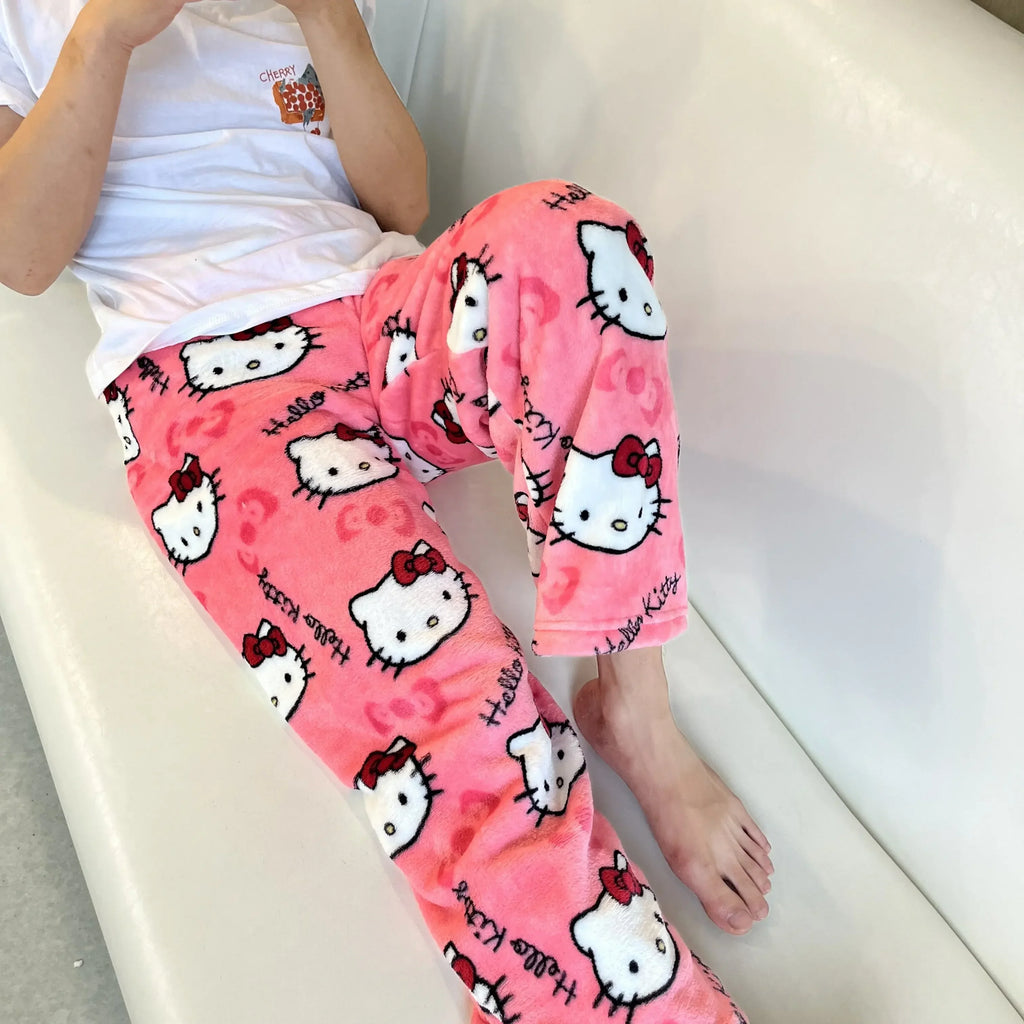 Hello Kitty Plush Pajama Pants