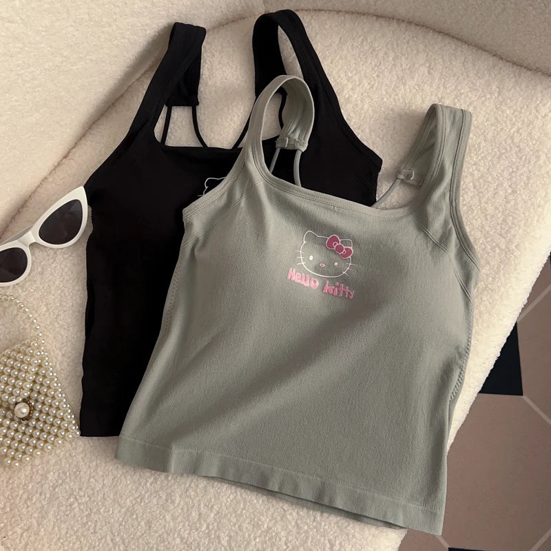 Hello Kitty Y2K Cropped Summer Top