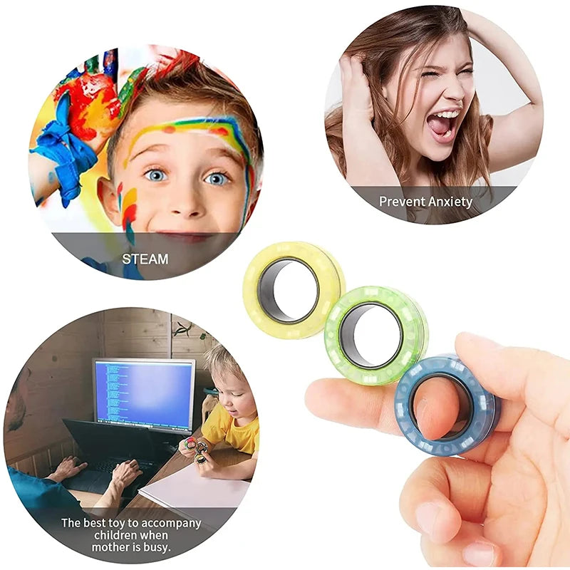 Magnetic Fidget Rings