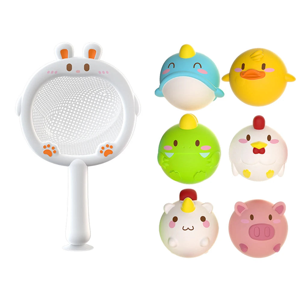 LED Light-Up Luminous Animal Bath Toy (1Pc)