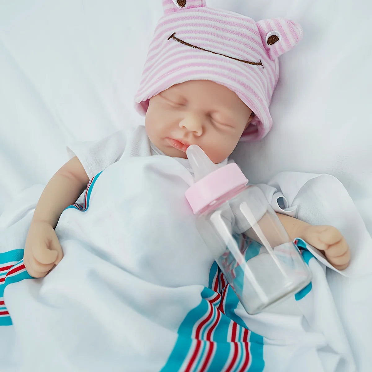 12" Micro Preemie Full Silicone Baby Doll – Lifelike Reborn Doll Girl for Collectors & Kids