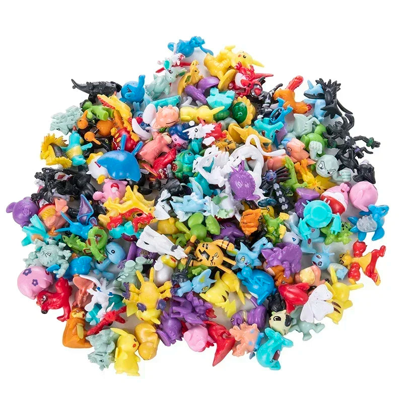 Pokémon Mini Action Figure Set – Pikachu & Friends 2–3cm Collectible Toys (24–144pcs)