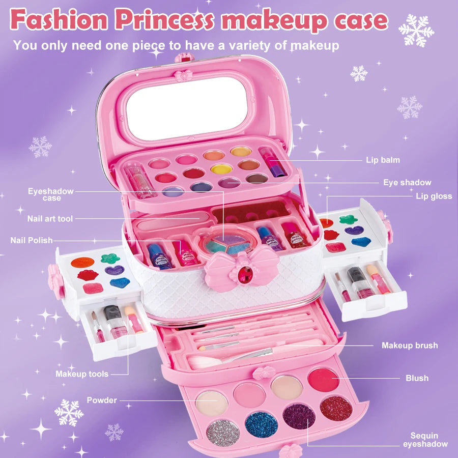 Kids Washable Makeup Kit for Girls – Safe, Fun, and Creative Play