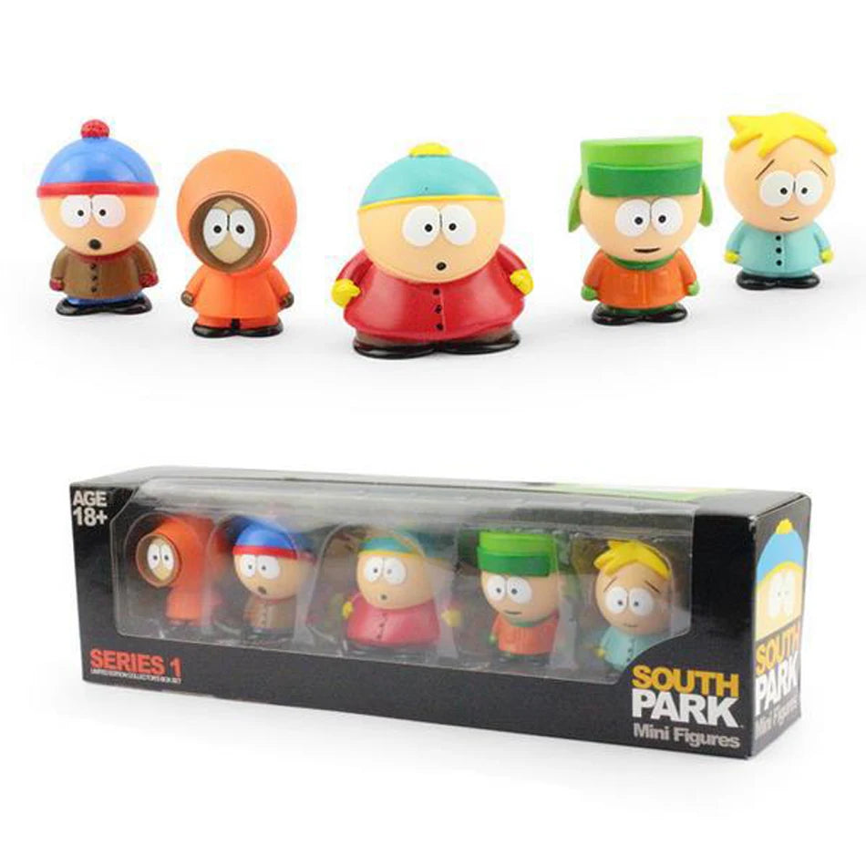 6cm 5PCS South Park Action Figure Set – Stan, Eric & Friends PVC Collectible Dolls