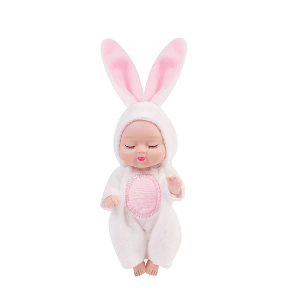 6Pcs Reborn Doll Kit – Mini Sleeping Princess Baby Dolls with Accessories