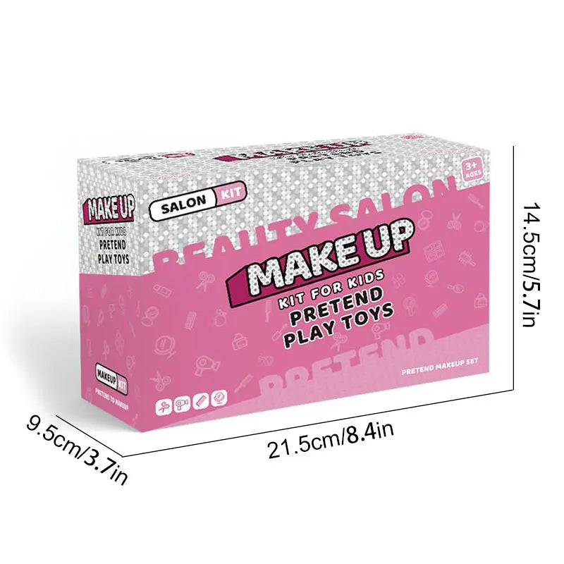 17pcs Girls Beauty Salon Set – Pretend Play Makeup Kit for Kids
