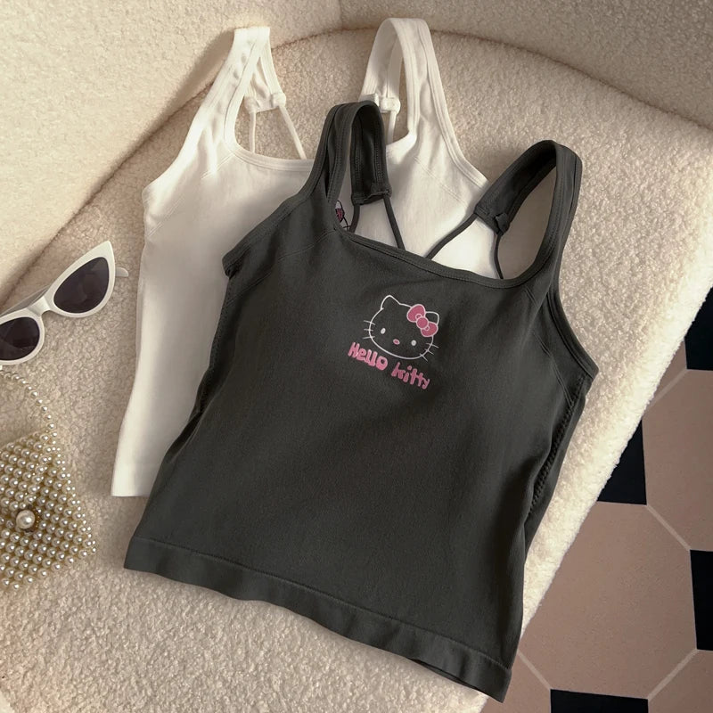 Hello Kitty Y2K Cropped Summer Top