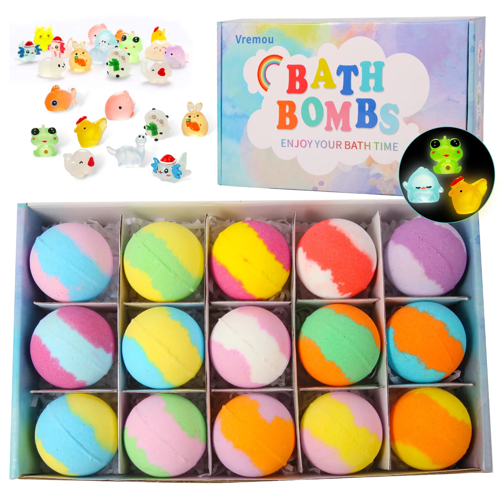 24-Pack Kids Surprise Bath Bombs