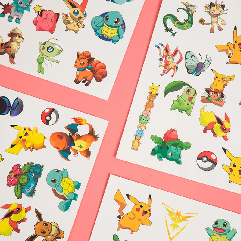 Pokémon Temporary Tattoo Stickers (3Pc)
