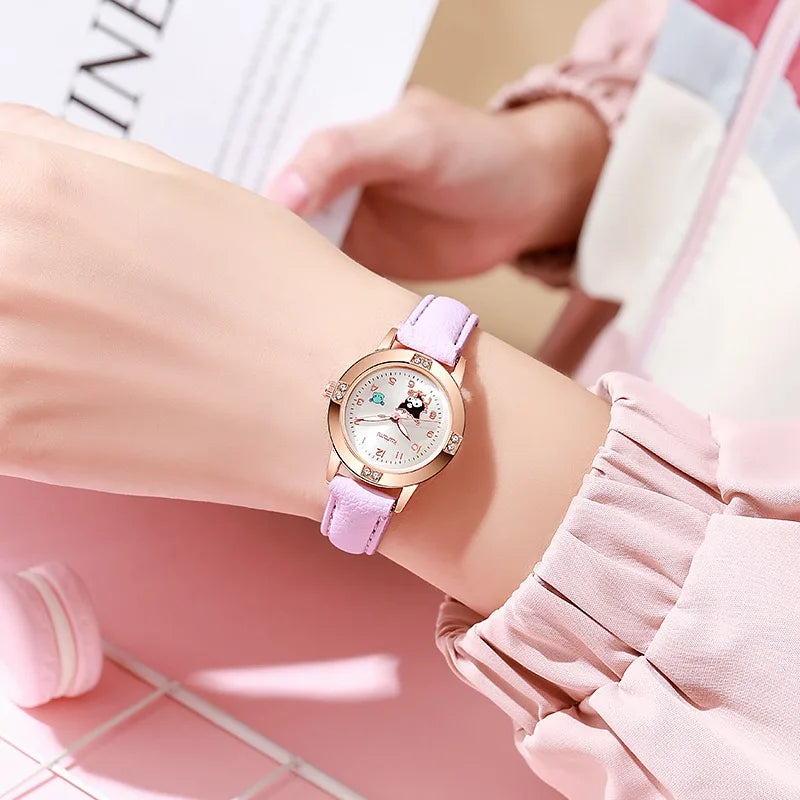 Cute Cartoon Rose Gold Quartz Watch