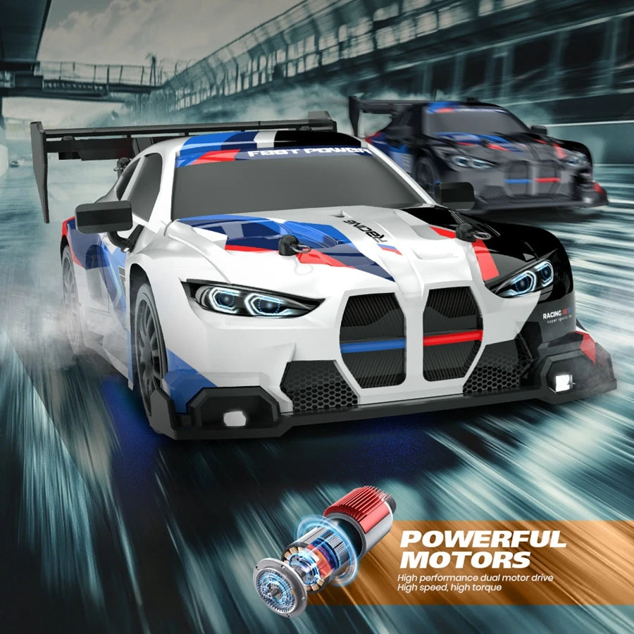 4WD RC Drift Car – 1:24 High-Speed Racing Truck with LED Lights