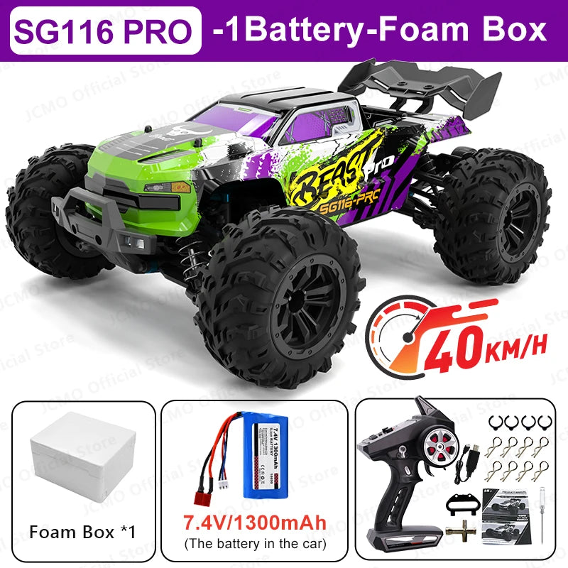 SG116MAX & SG116PRO 1:16 High-Speed RC Cars – Brushless 4WD Off-Road Drift Racing