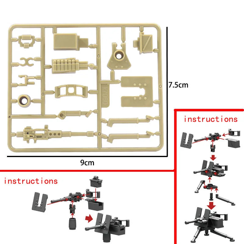 WWII Military Building Blocks – Soldier Figures, Weapons & Accessories