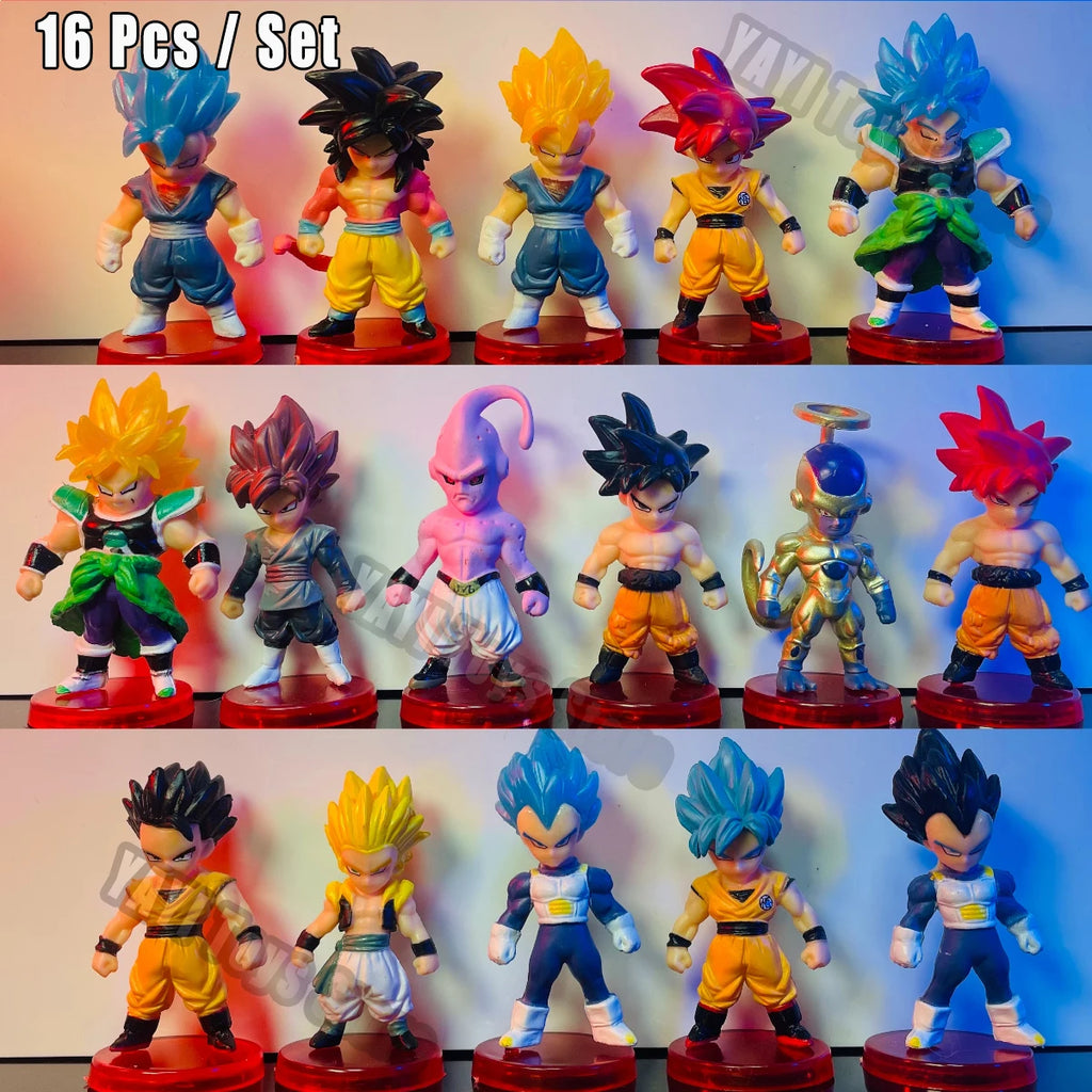 Dragon Ball Z Super Saiyan Action Figure Set – Goku, Vegeta & Friends