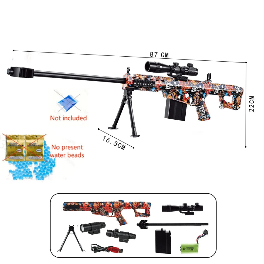 Sniper Toy Gun Can Fire 7-8mm Hydrogel Bullets