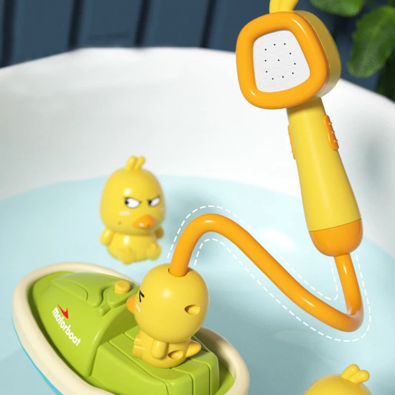 Baby Duck Flower Water Spray Bath Toy (1Pc)