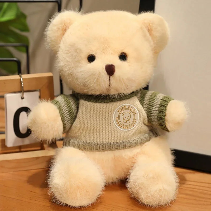 Heart Sweater Teddy Bear Plush – 20cm Adorable Cuddle Companion