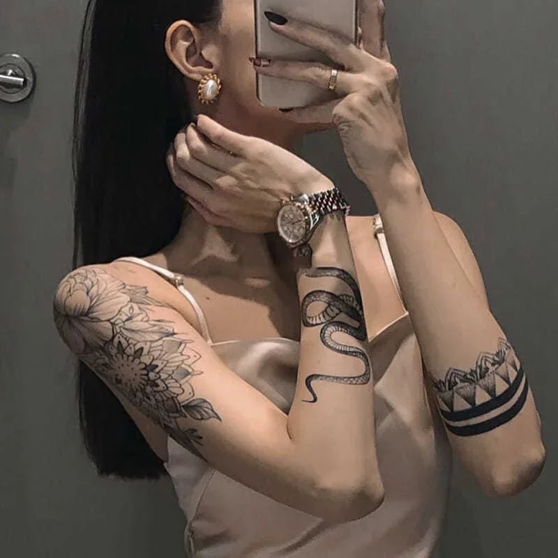Snake Temporary Tattoo Sticker (1Pc)