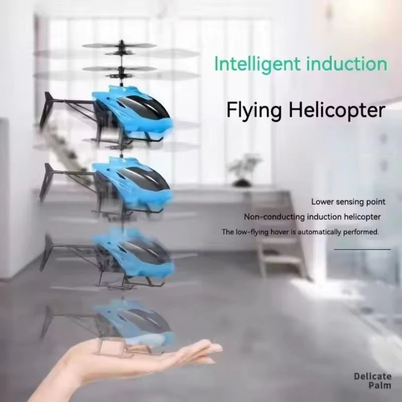 Rechargeable Mini RC Drone – Safe, Fall-Resistant Helicopter Toy for Kids