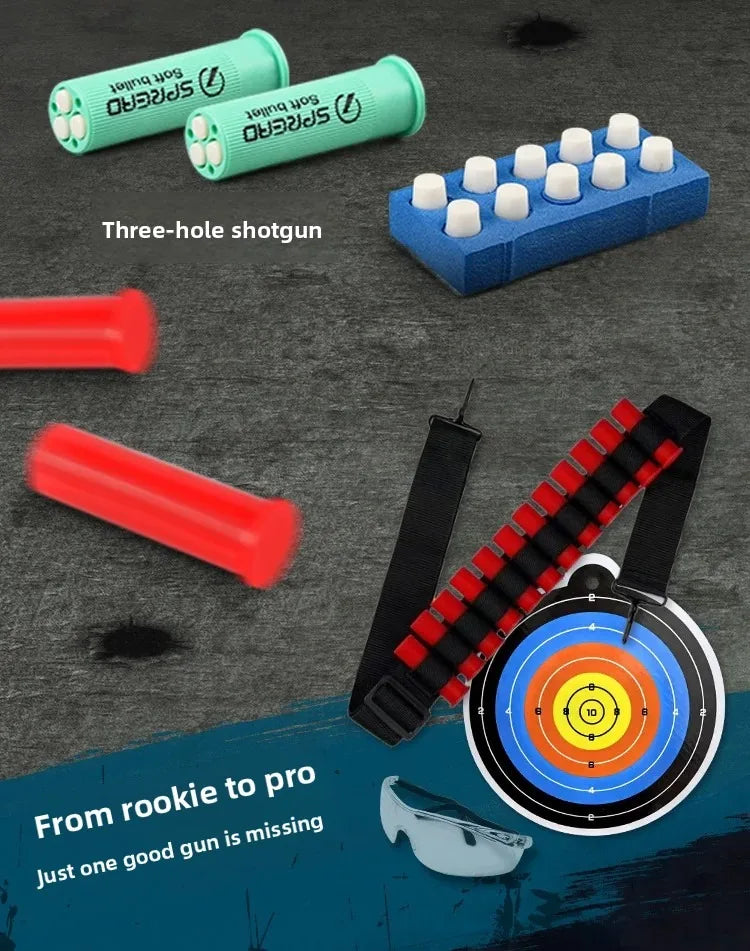 M870 Style Soft Dart Blaster with Shell Ejection – Pump Action Toy
