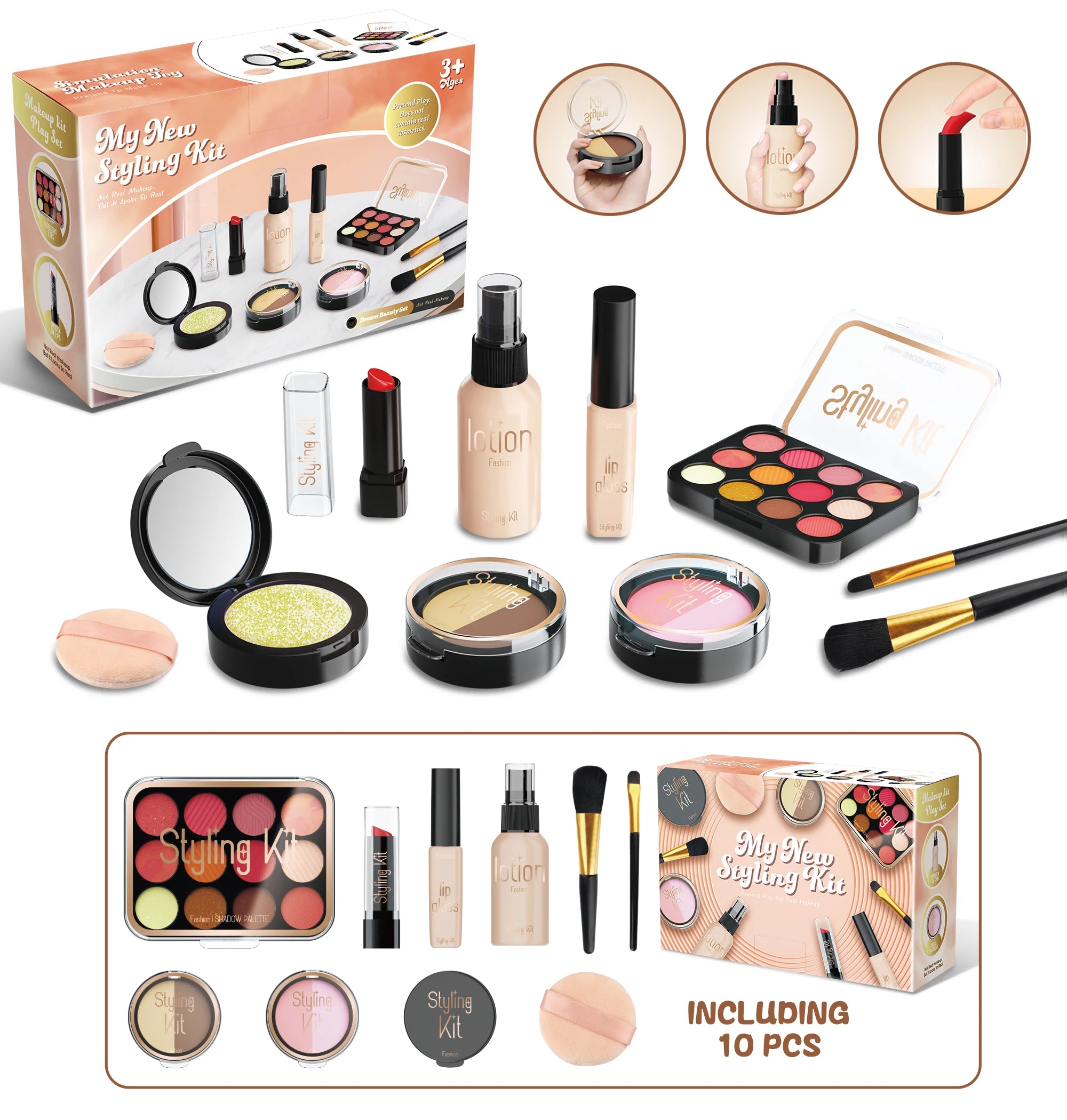 Play Makeup Toys – Simulated Cosmetics Set for Girls