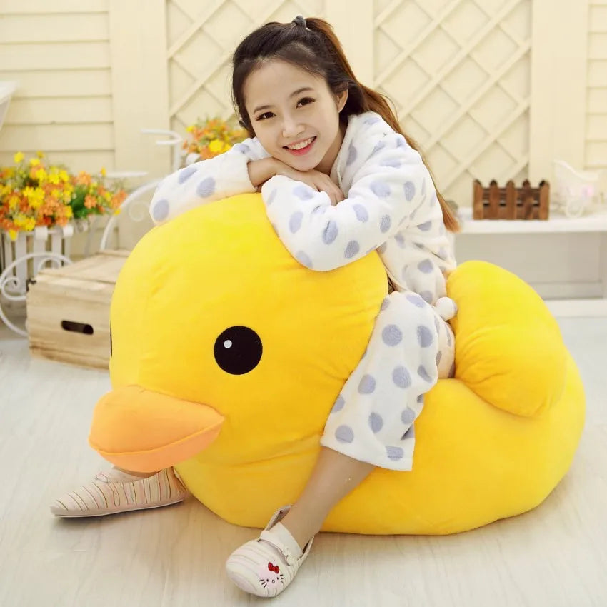 Kawaii Big Yellow Duck Mini Plush Doll – Cute Soft Stuffed Animal Toy for Kids