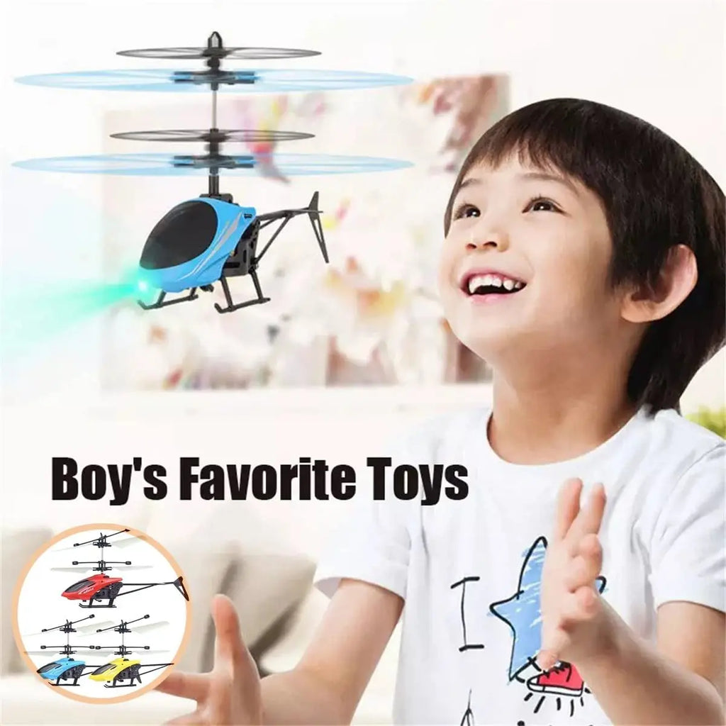 Rechargeable Mini RC Drone – Safe, Fall-Resistant Helicopter Toy for Kids