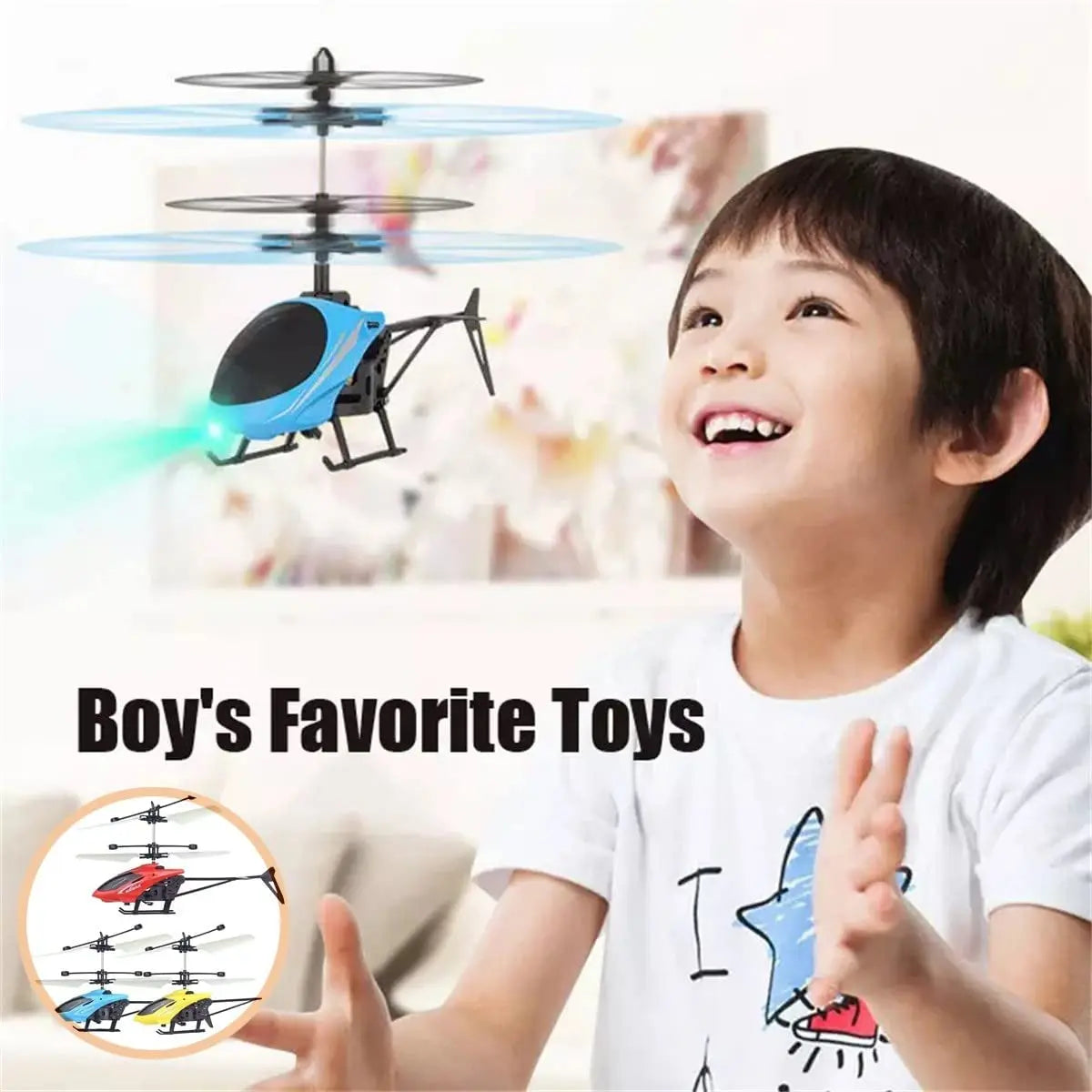 Rechargeable Mini RC Drone – Safe, Fall-Resistant Helicopter Toy for Kids