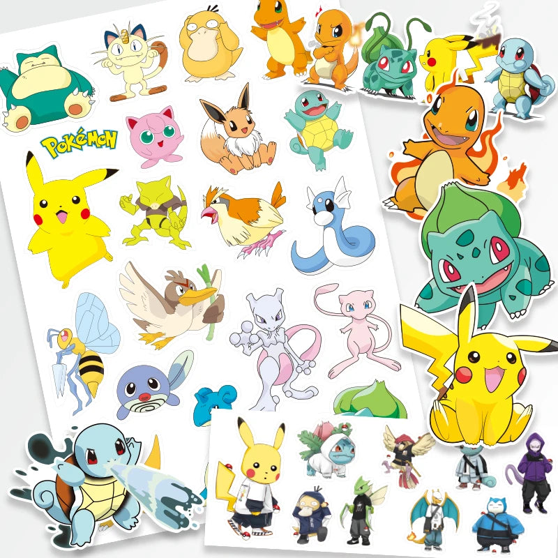 Pokémon Temporary Tattoo Stickers (3Pc)