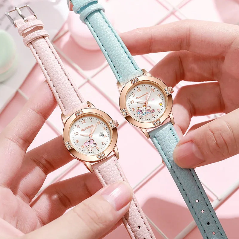 Cute Cartoon Rose Gold Quartz Watch